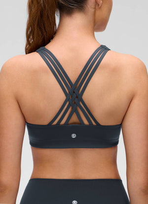 V Neck Strappy Bra - V Neck, Strappy Design