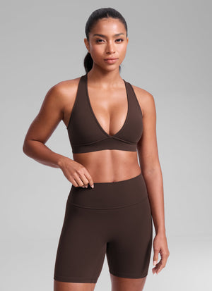 High Support Sports Bra - Wide Straps, Cross Back