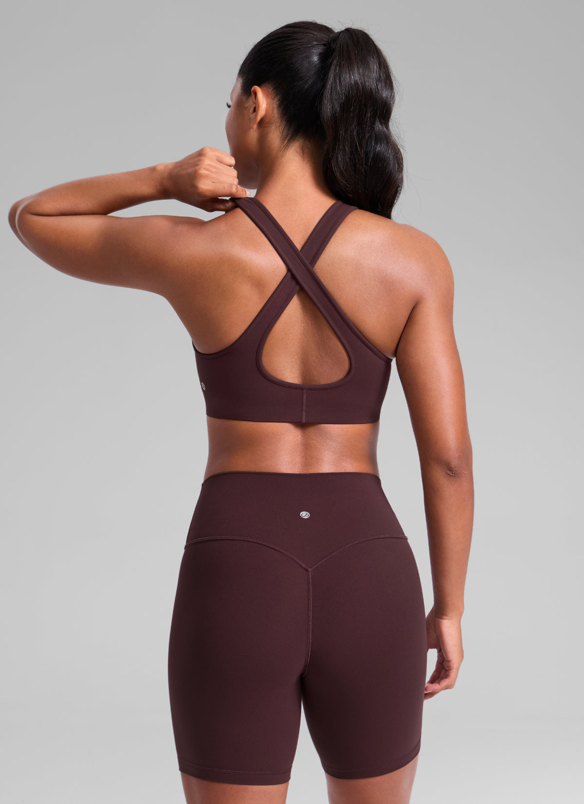 High Support Sports Bra - Wide Straps, Cross Back