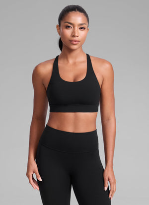 Gym Sports Bra - Wide Criss Cross Back