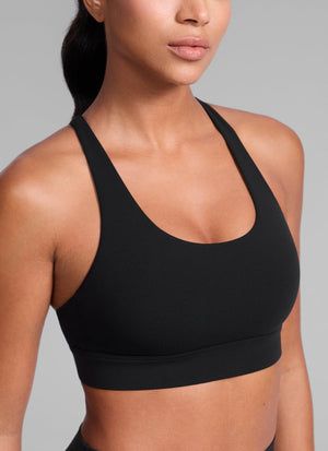 Gym Sports Bra - Wide Criss Cross Back
