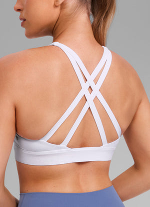 Gym Sports Bra - Wide Criss Cross Back