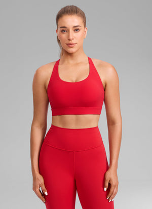Gym Sports Bra - Wide Criss Cross Back