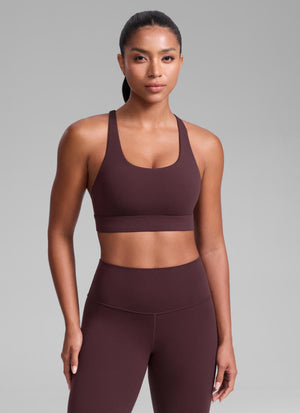 Gym Sports Bra - Wide Criss Cross Back