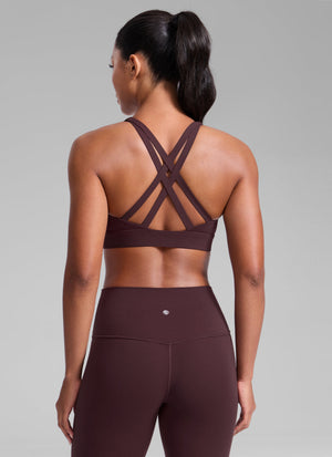 Gym Sports Bra - Wide Criss Cross Back