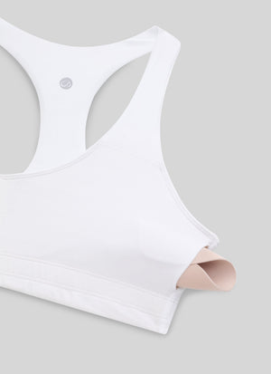 Racerback Sports Bra - V Neck, Clean Lines
