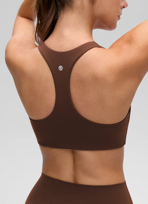 Racerback Sports Bra - V Neck, Clean Lines