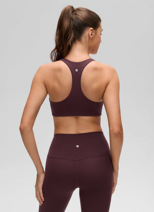 Racerback Sports Bra - V Neck, Clean Lines