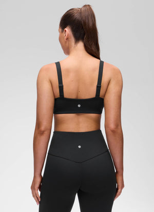 Wide Strap Sports Bra - Adjustable, Soft Band