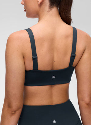Wide Strap Sports Bra - Adjustable, Soft Band