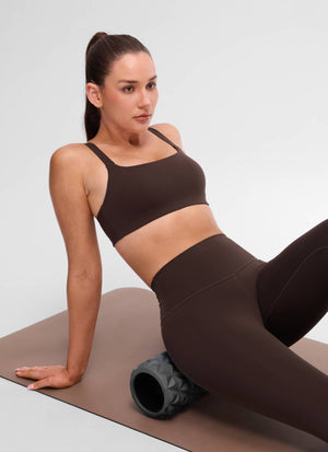 Wide Strap Sports Bra - Adjustable, Soft Band