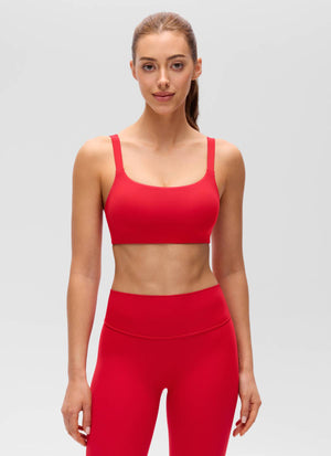 Wide Strap Sports Bra - Adjustable, Soft Band
