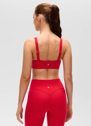 Wide Strap Sports Bra - Adjustable, Soft Band