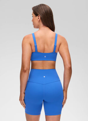 Wide Strap Sports Bra - Adjustable, Soft Band