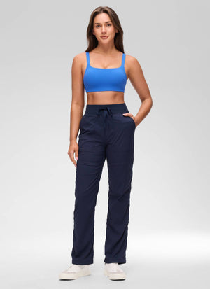 Wide Strap Sports Bra - Adjustable, Soft Band
