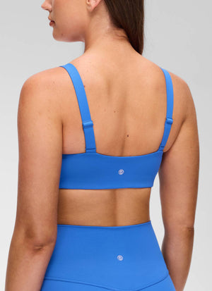 Wide Strap Sports Bra - Adjustable, Soft Band