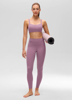 Wide Strap Sports Bra - Adjustable, Soft Band