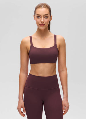 Wide Strap Sports Bra - Adjustable, Soft Band