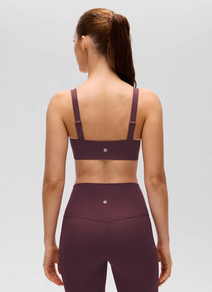 Wide Strap Sports Bra - Adjustable, Soft Band