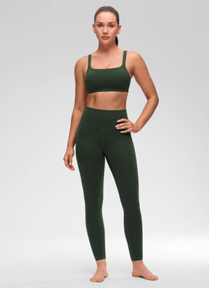 Wide Strap Sports Bra - Adjustable, Soft Band