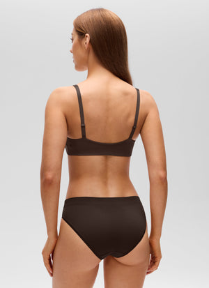 Deep V Bralette - Deep V Neckline, Double Lined