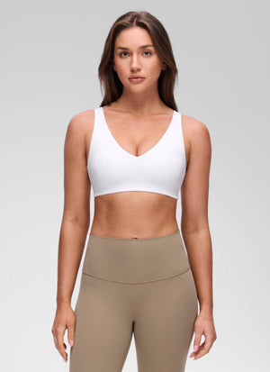 Yoga Bra - V Neck, U Back, Soft Stretch