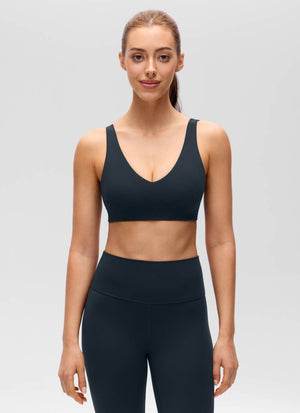Yoga Bra - V Neck, U Back, Soft Stretch