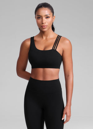 Gym Bra - Asymmetric Straps, Medium Support