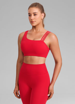 Gym Bra - Asymmetric Straps, Medium Support