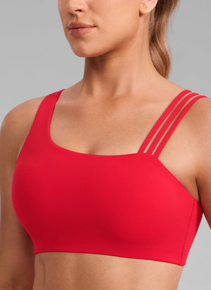 Gym Bra - Asymmetric Straps, Medium Support