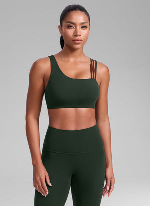 Gym Bra - Asymmetric Straps, Medium Support