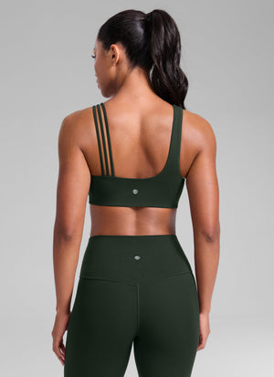 Gym Bra - Asymmetric Straps, Medium Support