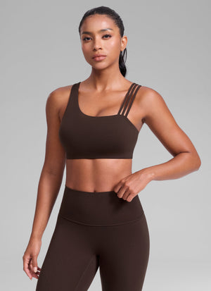 Gym Bra - Asymmetric Straps, Medium Support