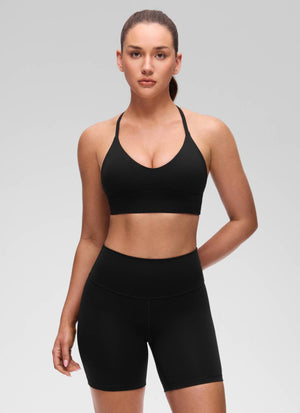Cross Back Longline Bra - Extended Coverage, Cross Back