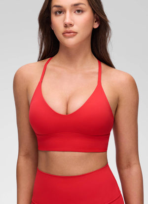 Cross Back Longline Bra - Extended Coverage, Cross Back