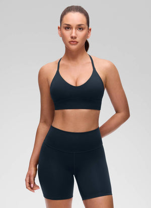 Cross Back Longline Bra - Extended Coverage, Cross Back