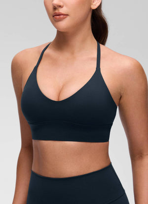 Cross Back Longline Bra - Extended Coverage, Cross Back