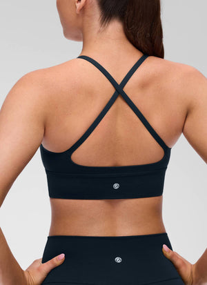 Cross Back Longline Bra - Extended Coverage, Cross Back