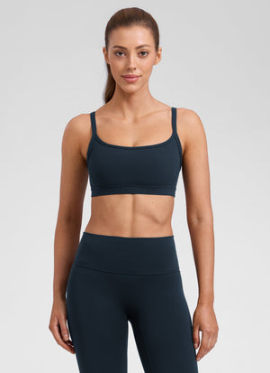 Double Lined Sports Bra - Scoop Neck, No Padding