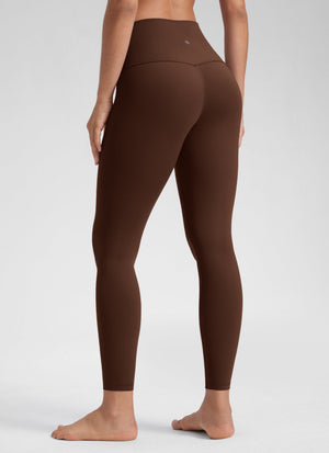 Yoga Leggings in Butterluxe Fabric - Seamless Waist, 25 Inch Lava Brown - view 2