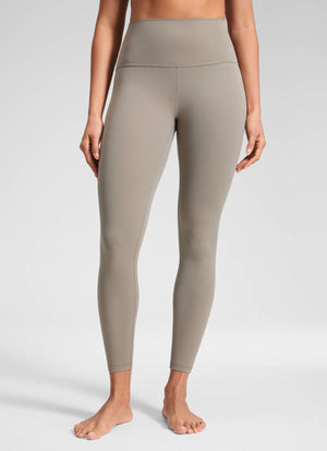 Yoga Leggings in Butterluxe Fabric - Seamless Waist, 25 Inch Warm Ash Grey - view 1