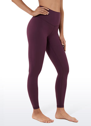 Yoga Leggings in Butterluxe Fabric - Seamless Waist, 25 Inch Deep Purple - view 1