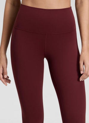 Yoga Leggings in Butterluxe Fabric - Seamless Waist, 25 Inch Red Merlot - view 4
