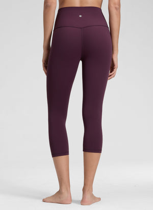 Yoga Leggings in Butterluxe Fabric - 19 Inch Petite Fit Deep Purple - view 3