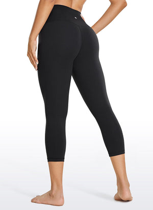 Yoga Leggings in Butterluxe Fabric - 21 Inch, High Waist Black - view 2