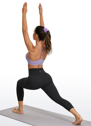 Yoga Leggings in Butterluxe Fabric - 21 Inch, High Waist Black - view 3