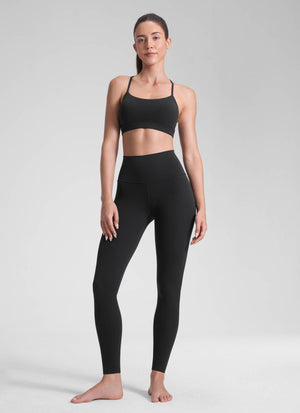 Yoga Leggings in Butterluxe Fabric - 28 Inch, Tall Fit Black - view 3