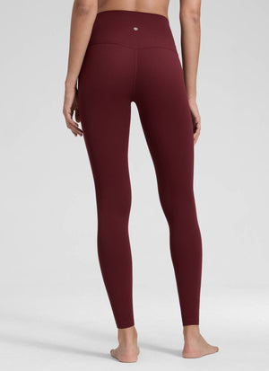 Yoga Leggings in Butterluxe Fabric - 28 Inch, Tall Fit Red Merlot - view 2