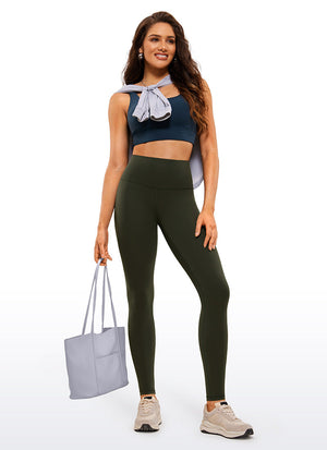 Yoga Leggings in Butterluxe Fabric - 30 Inch, Extra Long Olive Green - view 3