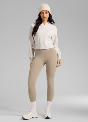 Thermal Fleece Lined Leggings - Matte Finish, 28 Inch Tall Oak - view 3